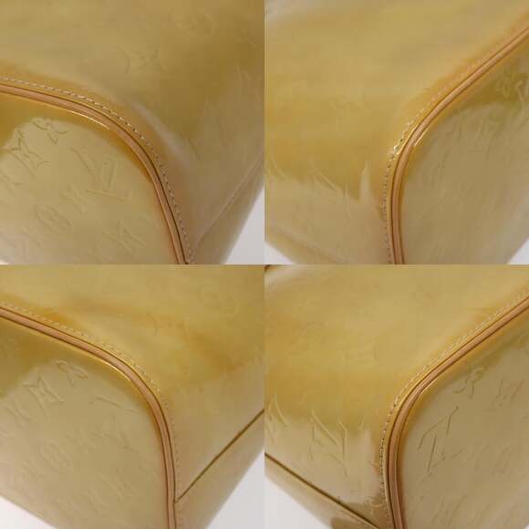 LOUIS VUITTON Monogram Vernis Houston Hand Bag Beige M91004 - Picture 10 of 13